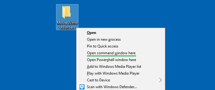 Open Command Prompt Here Vista