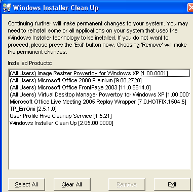 Windows Установка утилиты очистки Vista