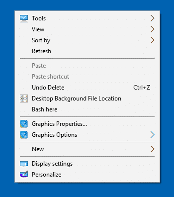 intel graphics and media control panel windows 10