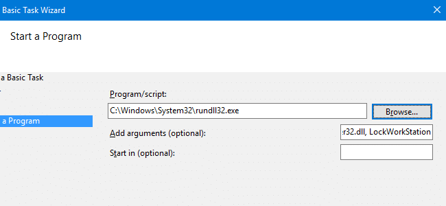 Automatic logon and lock workstation