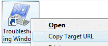 add "copy target url" context menu option for internet shortcuts