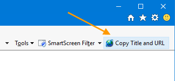 Copy Title and URL in Internet Explorer
