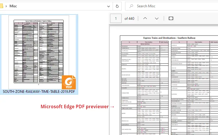 Edge PDF Preview Handler - Microsoft PDF Previewer