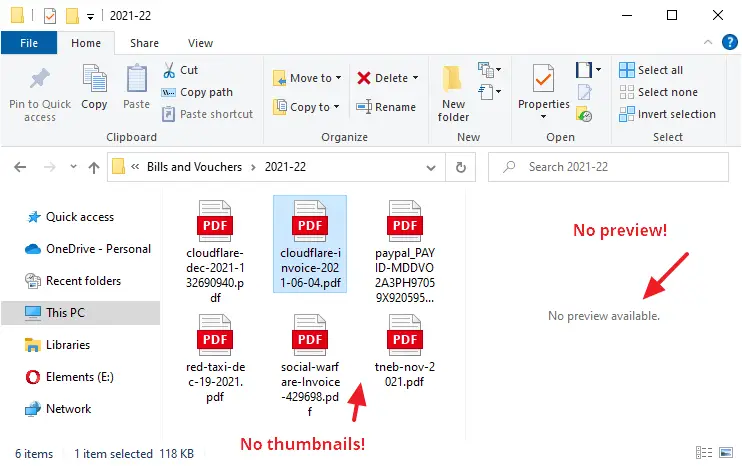 pdf thumbnail and preview using microsoft powertoys