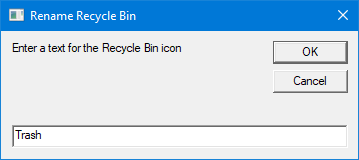 rename the recycle bin - script
