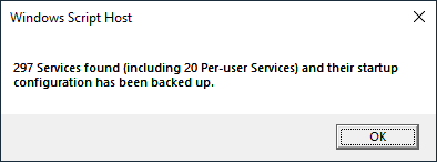 backup services script message box