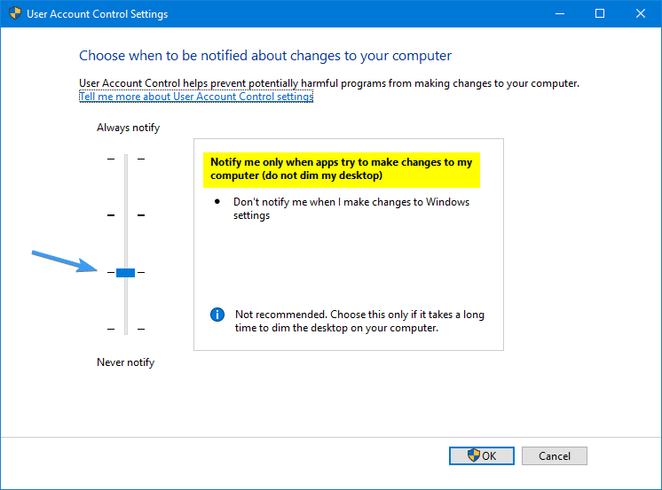 Take A Screenshot Of Uac Dialog User Account Control Winhelponline