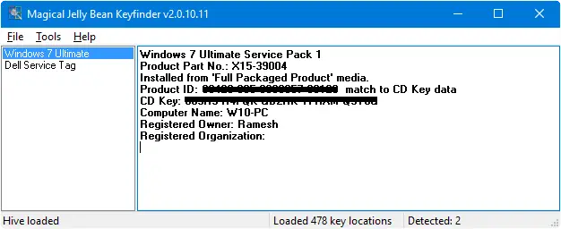 recover Windows and Office product keys offline using KeyFinder