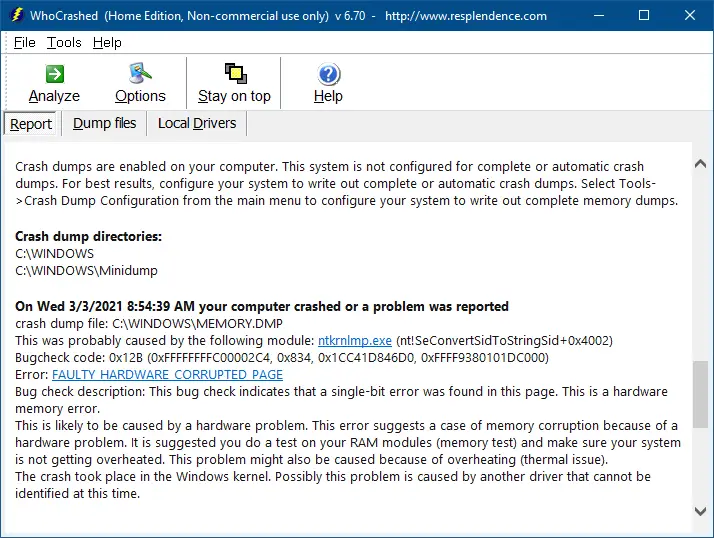 whocrashed whocrashed