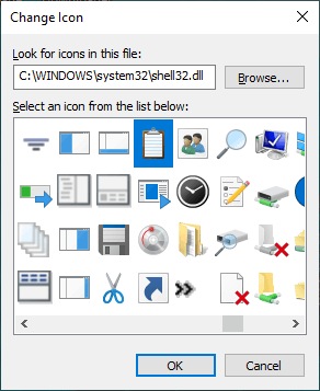 change file type icon - icon picker dialog