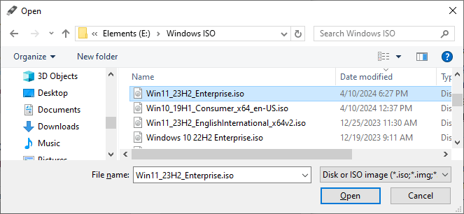 rufus create usb setup disk from windows 10 or 11 iso