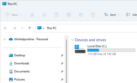 remove "home" in windows 11 explorer