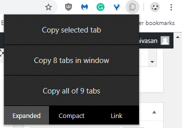 Copy URL and Title of All Open Tabs in Chrome and Firefox