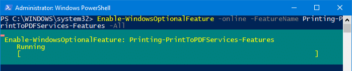 reinstall microsoft print to pdf