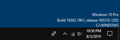 найти версию Windows 10 build bitness paintdesktopversion