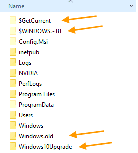 Delete the Windows.old folder in Windows 10