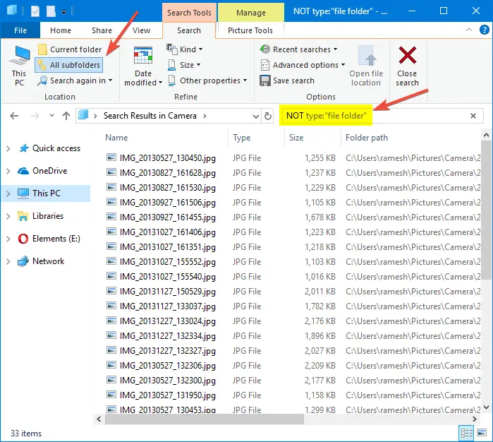 move or copy files in multiple sub-folders