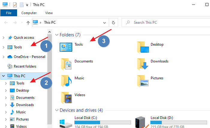 custom folder this pc and desktop namespaces