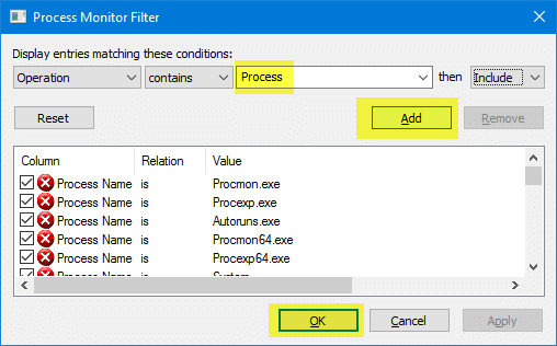 process creation and exit time