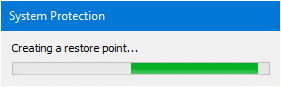 create restore point or rollback previous