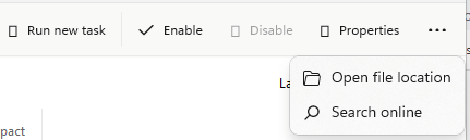 Weird symbol appears in Task Manager