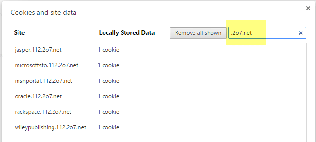 clear chrome cache per-site