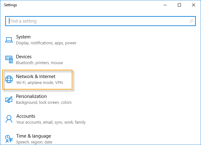 windows 10 network reset