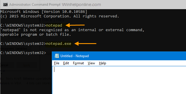 cannot run programs without typing .exe extension pathext