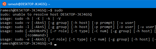 bash host name not resolved