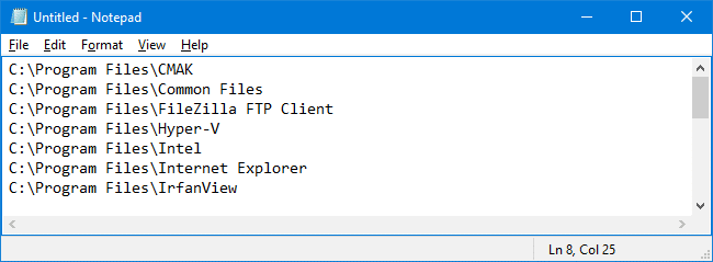 copy as path without quotes and in URI format