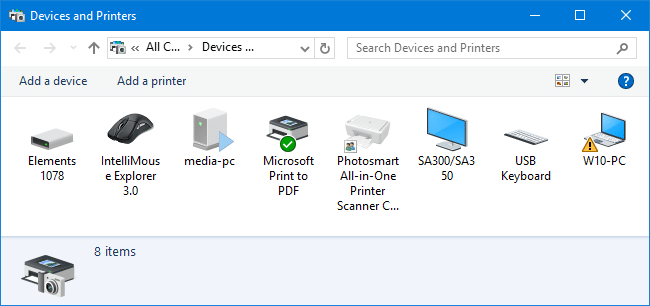 devices in windows