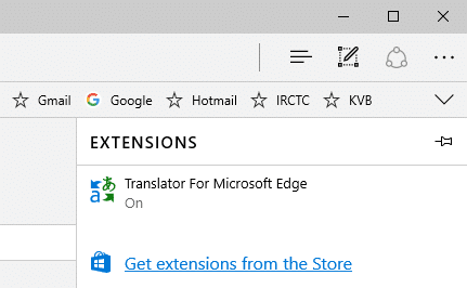edge extensions install and uninstall
