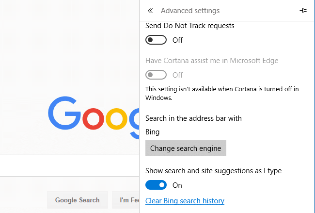 edge search engine google