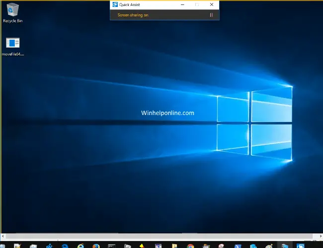 quick assist in windows 10