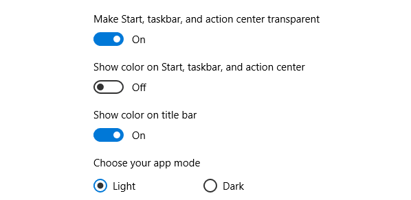 show color on taskbar