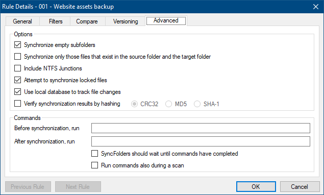 syncfolders - compare and sync files