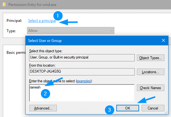 block cmd.exe access for a user