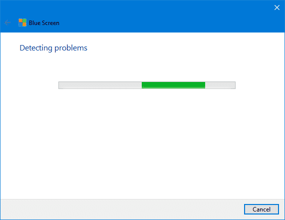 blue screen troubleshooter windows 10