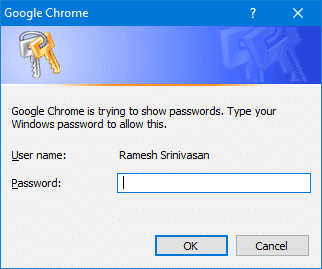 chrome import export passwords