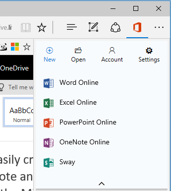 office online edge extension