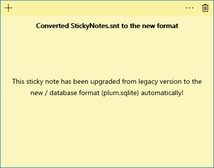 convert sticky notes data to new format