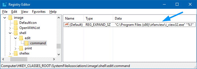 How to change the default image editor in Windows