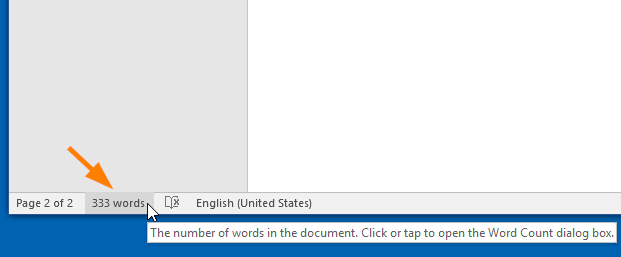get word count in text file