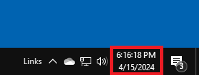 show seconds in taskbar clock windows 10