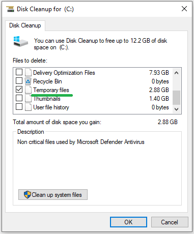 dismhost servicing files fills up TEMP folder - temporary files