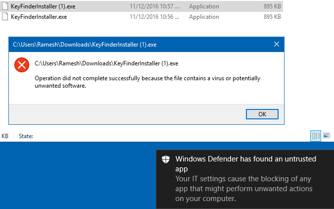 Solved: Operation Did Not Complete Successfully [Virus/PUP]