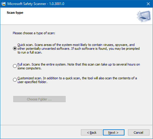 microsoft safety scanner