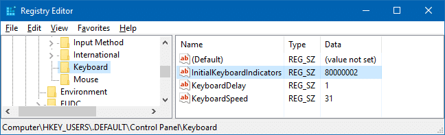 enable numlock on the login screen