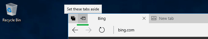 set aside tabs in edge