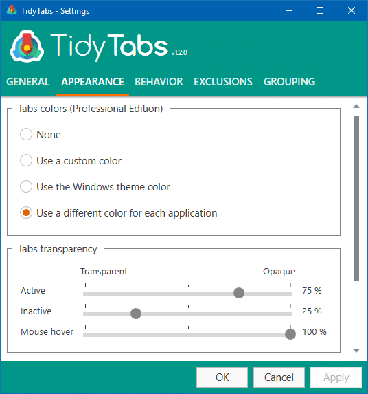 add tabbed ui to explorer